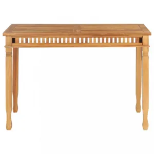 Záhradný jedálenský stôl 120 x 65 cm teakové drevo Dekorhome