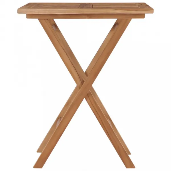 vidaXL SkladacĂ­ zĂˇhradnĂ˝ stĂ´l 60x60x75 cm teakovĂ˝ masĂ­v