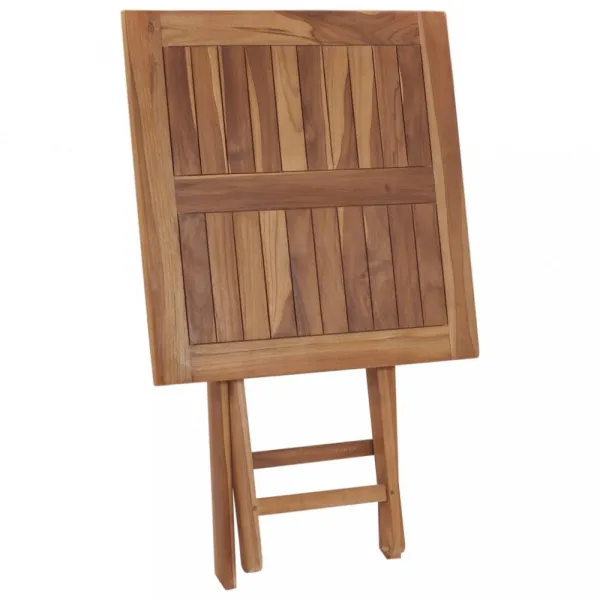 vidaXL SkladacĂ­ zĂˇhradnĂ˝ stĂ´l 60x60x75 cm teakovĂ˝ masĂ­v