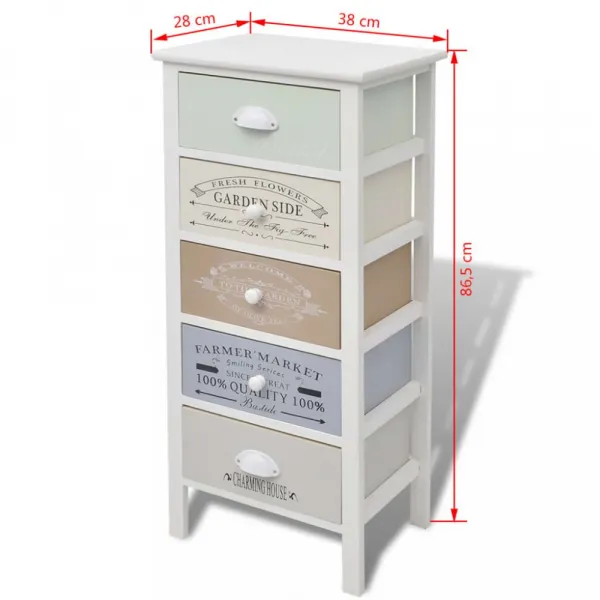 Úložný regál so šuplíkmi Dekorhome 72 cm