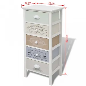 Úložný regál so šuplíkmi Dekorhome 72 cm