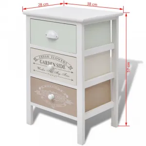 Úložný regál so šuplíkmi Dekorhome 72 cm