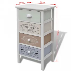 Úložný regál so šuplíkmi Dekorhome 72 cm