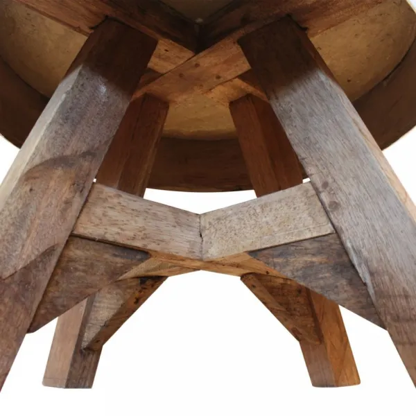 vidaXL Konferenčný stolík 60x45 cm biely masívne recyklované drevo