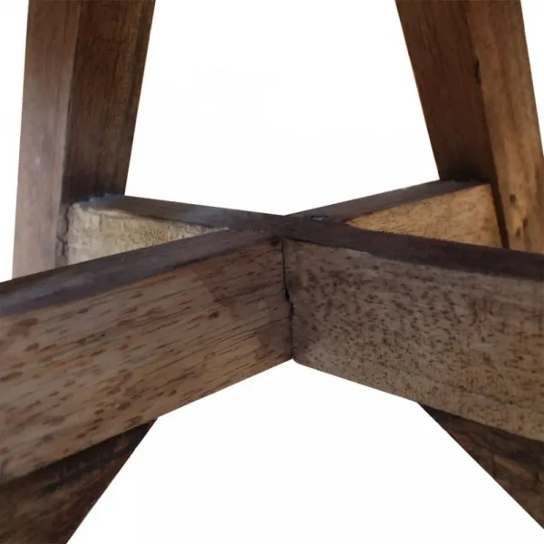 vidaXL Konferenčný stolík 60x45 cm biely masívne recyklované drevo