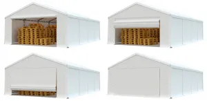 Skladový stan 5x8 biela EKONOMY