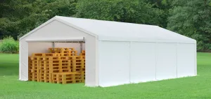 Skladový stan 5x8 biela EKONOMY