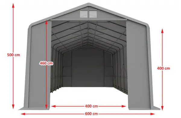 Skladová hala XXL 6x12m sivá