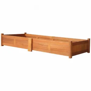 Záhradný kvetináč akáciové drevo Dekorhome 100x30x25 cm