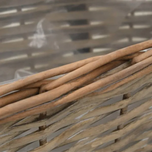 Truhlík na balkón prútený 40 cm 2 ks Dekorhome