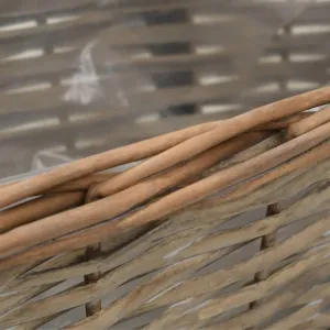 Truhlík na balkón prútený 40 cm 2 ks Dekorhome