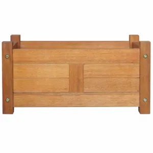 Záhradný kvetináč akáciové drevo Dekorhome 100x30x25 cm