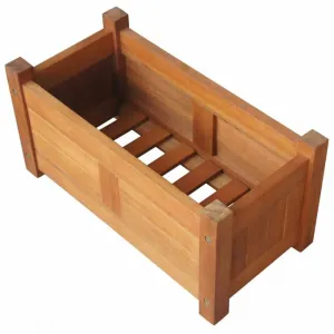 Záhradný kvetináč akáciové drevo Dekorhome 100x30x25 cm