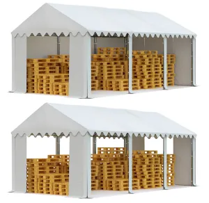 Skladový stan 3x6m biela EKONOMY