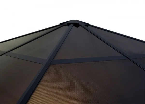 Záhradný altánok so závesmi 3x3 m Dekorhome