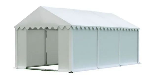 Skladový stan 4x6m biela PREMIUM
