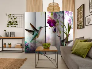 Paraván Hummingbirds and Flowers Dekorhome
