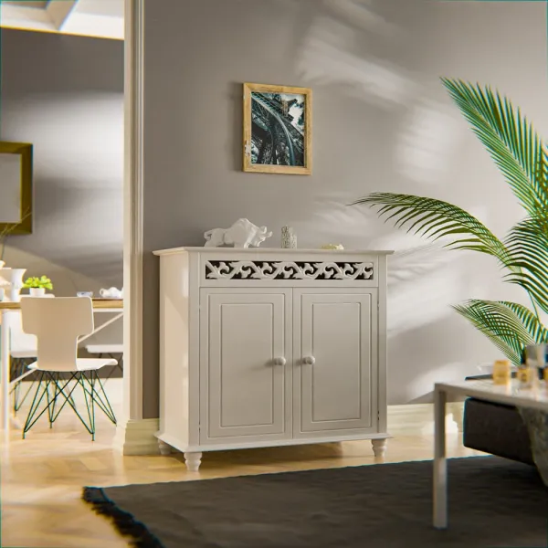 Komoda biela D0052 Dekorhome