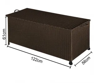 Záhradný úložný box D3761 hnedá Dekorhome