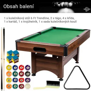 GamesPlanet biliardový stôl 6 ft, s vybavením
