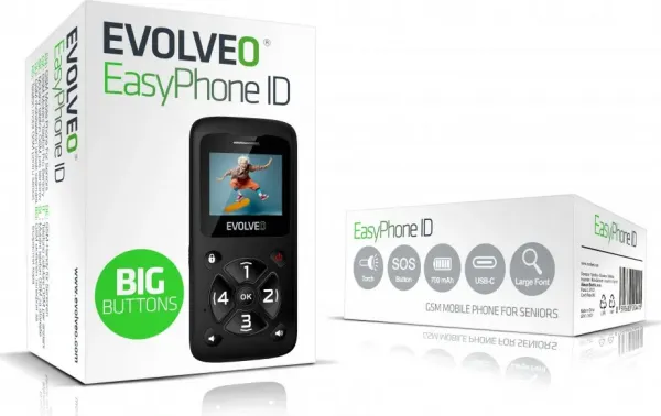 EVOLVEO EasyPhone ID
EVOLVEO EasyPhone ET
, čierna