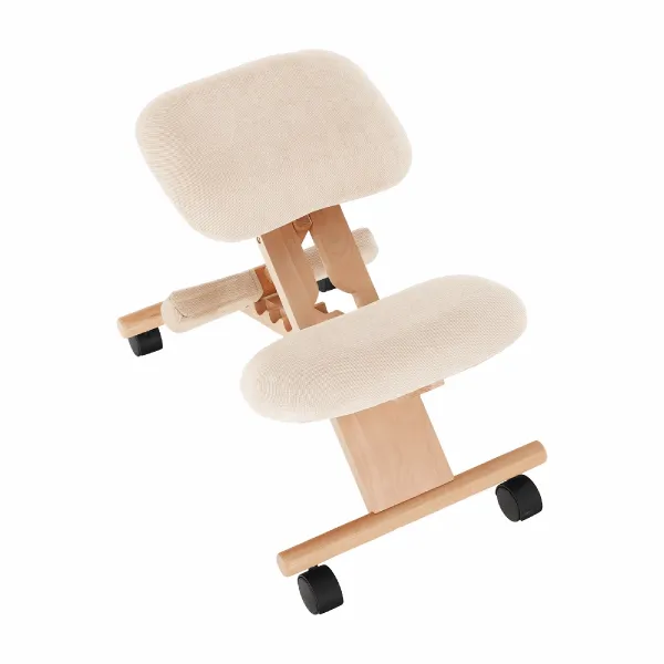 KONDELA Groco ergonomická kľakačka krémová / buk