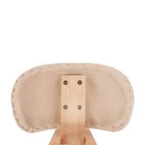KONDELA Groco ergonomická kľakačka krémová / buk