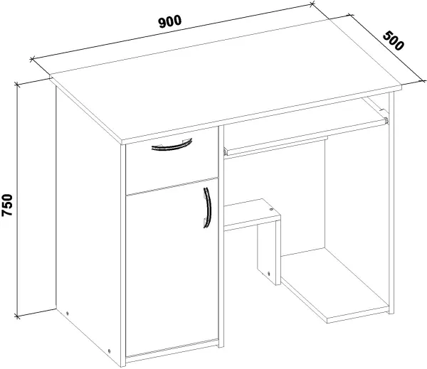 NABBI Lunden pc stolík biela