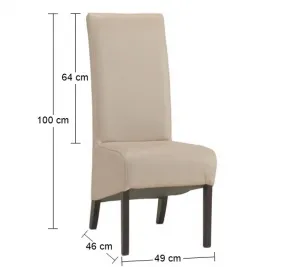 PYKA Modern jedálenská stolička wenge / latte (S21)