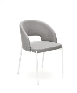 HALMAR K486 jedálenská stolička sivá / biela