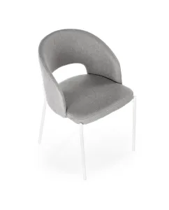 HALMAR K486 jedálenská stolička sivá / biela