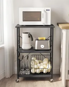 SONGMICS Kuchyňský regál VISCO černý