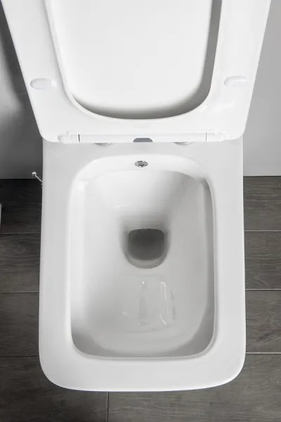 SAPHO - PORTO CLEANWASH závesná WC misa Rimless, integrovaná batéria a bidetová spŕška 36x52cm, biela PZ102RX