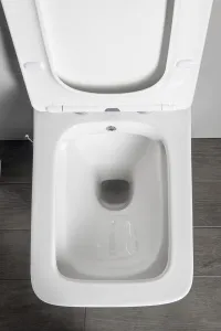 SAPHO - PORTO CLEANWASH závesná WC misa Rimless, integrovaná batéria a bidetová spŕška 36x52cm, biela PZ102RX