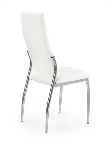HALMAR K209 jedálenská stolička biela / chróm