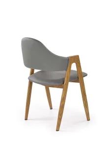 HALMAR K247 jedálenská stolička sivá / dub medový