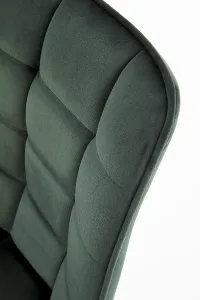 HALMAR K332 jedálenská stolička tmavozelená / čierna