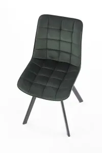 HALMAR K332 jedálenská stolička tmavozelená / čierna