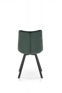 HALMAR K332 jedálenská stolička tmavozelená / čierna