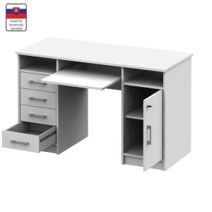KONDELA B9 New pc stolík biela