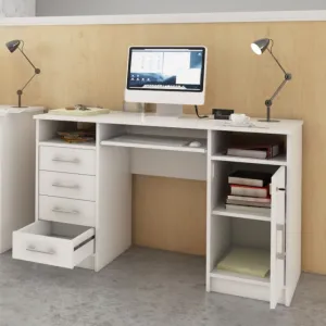 KONDELA B9 New pc stolík biela