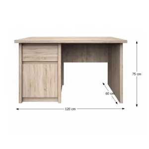 KONDELA Norty Typ 12 pc stolík dub sonoma