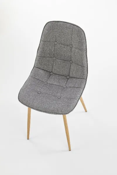 HALMAR K316 jedálenská stolička sivá / dub medový