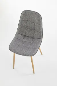 HALMAR K316 jedálenská stolička sivá / dub medový