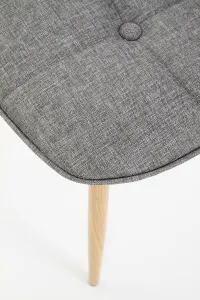 HALMAR K316 jedálenská stolička sivá / dub medový