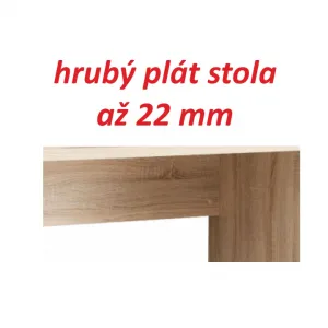 KONDELA Eustach pc stolík biela