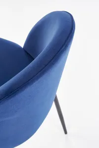 HALMAR K314 jedálenská stolička granátová / čierna