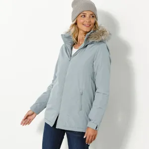 Nepremokavá parka na zips, s odopínacou kapucňou
