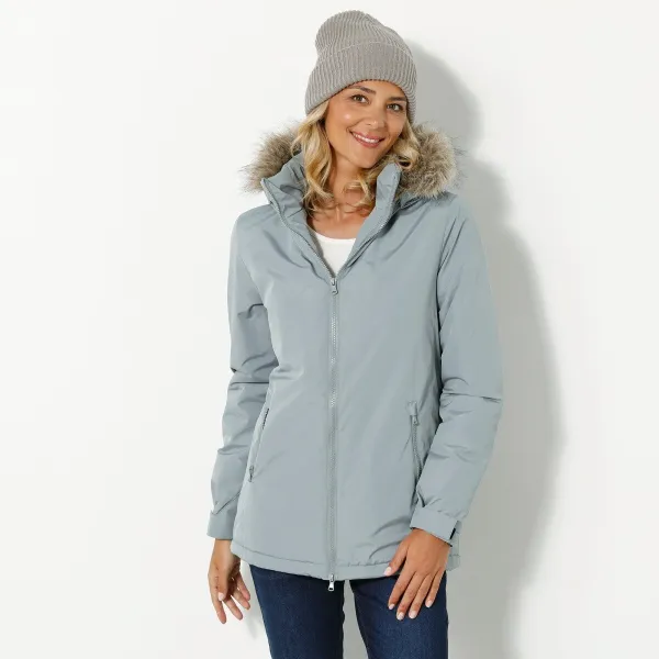 Nepremokavá parka na zips, s odopínacou kapucňou