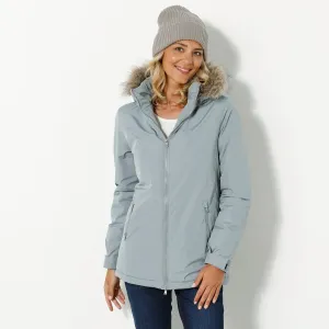 Nepremokavá parka na zips, s odopínacou kapucňou